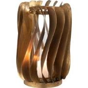 J-Line - Windlicht Tina Ijzer/fuweel Goud - 23x23x26cm