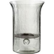 J-Line - Kaarshouder Bord Wazig Glas Transparant Small - 19x19x26.5cm