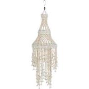 J-Line - Lampenkap Kasteel Schelp Wit - 20x20x70cm