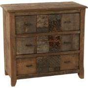 J-Line - Kast Verouderd Hout Bruin - 100x50x95cm