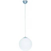 SPHERE Pendel Wit + satin nikkel 1x 60W E27 D25