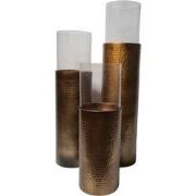 Windlicht Set van 3 - XL - Jeanne - Antiek Goud