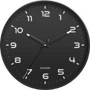 Karlsson - Wandklok Orgullo - Zwart- Ø40cm
