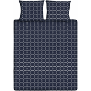 Ten Cate Katoenen Dekbedovertrek - 200x200/220 cm - Graphic Navy - Mar...