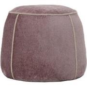 PTMD Poef Napoli - 50x50x40 cm - Textiel - Roze
