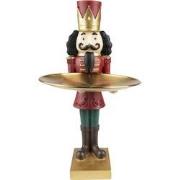 Clayre & Eef Beeld Notenkraker 35 cm Rood Polyresin Kerstdecoratie