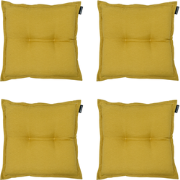 Madison -  Zitkussen Panama mustard - Ca. 50x50 cm - Set van 4