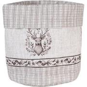 Clayre & Eef Broodmand Ø 15x16 cm Beige Katoen Rond Hert