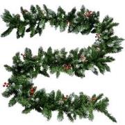 Clayre & Eef Kerstslinger Guirlande 270 cm Groen Kunststof
