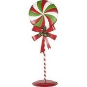 Clayre & Eef Kerstdecoratie met LED-verlichting Lolly 36x29x100 cm Roo...