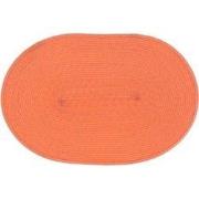 Unique Living - Placemat Daisy - Ovaal - Rotan - Oranje - 45x30cm