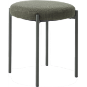 Pico metalen krukje groen - met olijfgroene zitting - 48 cm