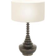 Anne Lighting - tafellamp - Bois - zwart - hout linnen - Ø 40cm - E27 ...