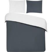 DoubleDry Dekbedovertrek 100% Percal Katoen - Lits Jumeaux 240x200/220...