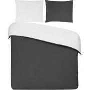 DoubleDry Dekbedovertrek 100% Percal Katoen - Lits Jumeaux 240x200/220...