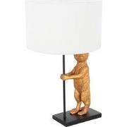 Anne Lighting - tafellamp - Animaux - zwart - linnen metaal - Ø 30cm -...