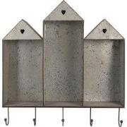 Clayre & Eef Wandrek  62x12x66 cm Grijs Bruin Metaal