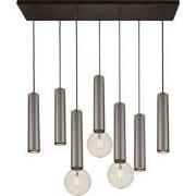 TABOO pendel 7L 4xGU10 (excl) 3xE27 (excl) zwart + gebor