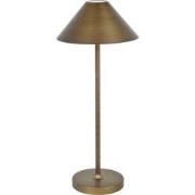 QUTE LED tafellamp 3W 320Lm IP54, herlaadbaar, batterij incl, brons