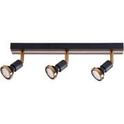 ROBUS 3L GU10 LED 5W dim incl. zwart / brons