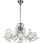 TABOR pendel chroom 8xG9 LED incl.