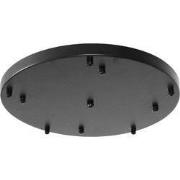 Plafond rozet 5L Ã˜40cm zwart