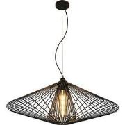 DAXOS 1x E27 pendel zwart Ã˜80cm