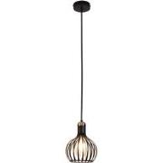 RAGA 1x E27 pendel zwart+koper Ã˜16cm