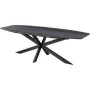 Eettafel Deens Ovaal 240cm - Keramisch Grijs - X-Poot - Alicia