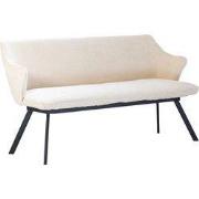 Eetkamerbank Rechthoek - Beige Stof - 160x60x88cm - Taylor