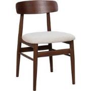 Eetkamerstoel Walnoot Hout - 45x51x76cm - Zithoogte 47cm - Liza - Set ...