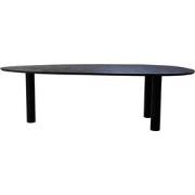 Eettafel Zwart Mangohout - 210x120x76cm - 6-8 Personen - Hana