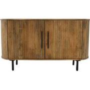 Dressoir Naturel Mangohout/Metaal - 140x45x76cm - Merel