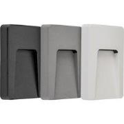 SIBO LED 310Lm 2,8W rechthoek, cover zwart, wit, grijs IP65