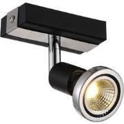 ROBUS spot 1xGU10 5W LED incl. zwart/chroom