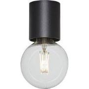 BABU Plafondlicht zwart 1x E27 excl (Ø80x84)