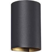 RADU Wandlicht zwart rond 2xGU10 excl (max 50W)