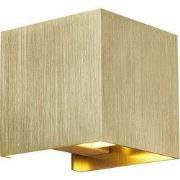 TOKO Wandlicht geborsteld goud G9 excl (max 40W)