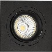 Mozes II zwarte inbouwspot 1x 5W LED GU10 dimbaar incl.