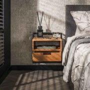 Nachtkastje Acaciahout Naturel - 1 Lade - Kast Air Solid