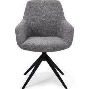 Eetkamerstoel Stof Grijs - Incl. Armleuning - Zithoogte 49 cm - Helena...