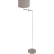 Mexlite - vloerlamp - Bella - staal - metaal velours stof - Ø 45cm - E...