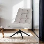 Draaifauteuil Yuki Beige Bouclé 360° Draaibaar