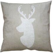 Clayre & Eef Kussenhoes  45x45 cm Beige Polyester Hert Sierkussenhoes