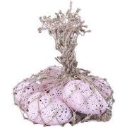 PTMD Deco Object Peony - 19x17x8 cm - Hout - Roze
