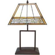 Lumilamp Tiffany Tafellamp 28x20x44 cm Beige Bruin Polyresin