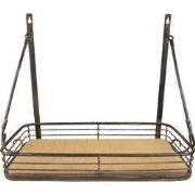 Clayre & Eef Wandrek  42x20x36 cm Zwart Ijzer Muurrek