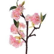 Clayre & Eef Kunstbloem 38 cm Roze Kunststof Kunstplant