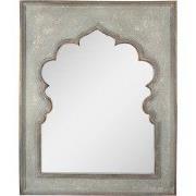Clayre & Eef Spiegel  80x4x100 cm Groen Hout Glas Rechthoek Wandspiege...