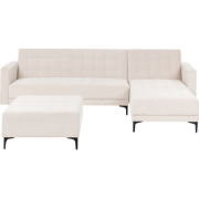 Beliani ABERDEEN - Modulaire Sofa-Beige-Fluweel